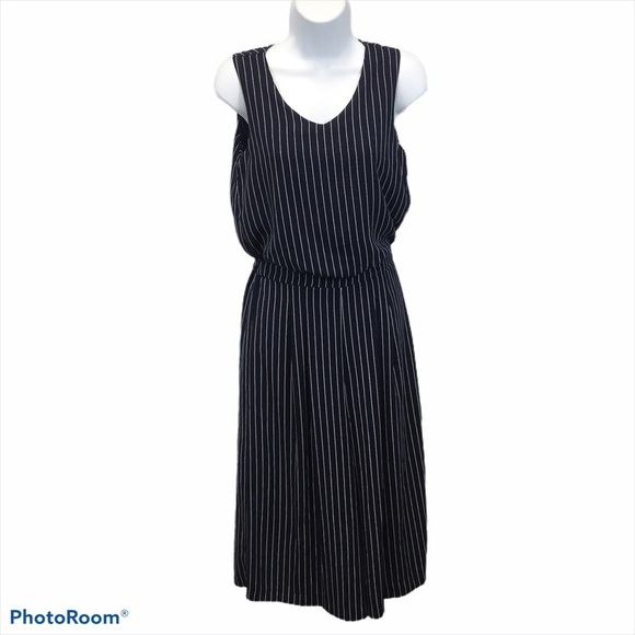 INGNI Striped Sleeveless Wide Leg Capri Jumpsuit - Picture 1 of 15